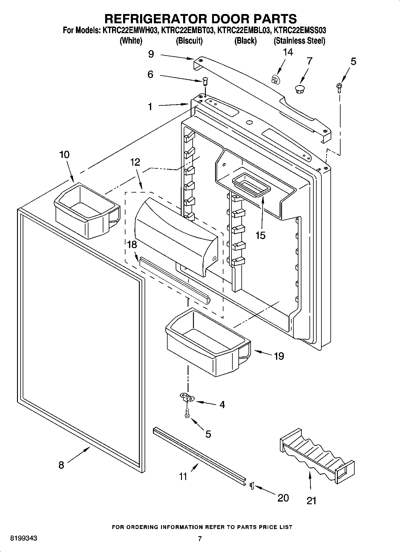 04 - REFRIGERATOR DOOR PARTS