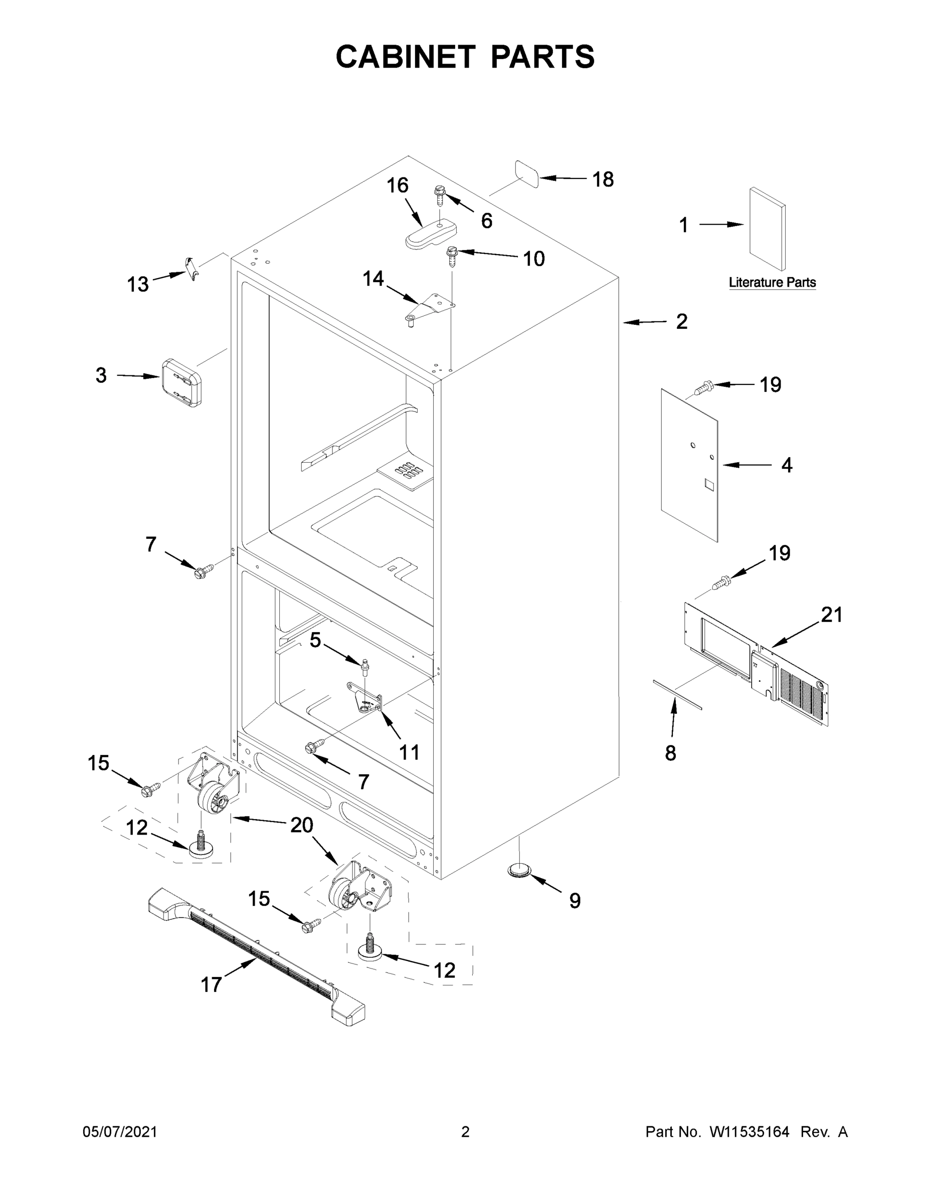 02 - CABINET PARTS
