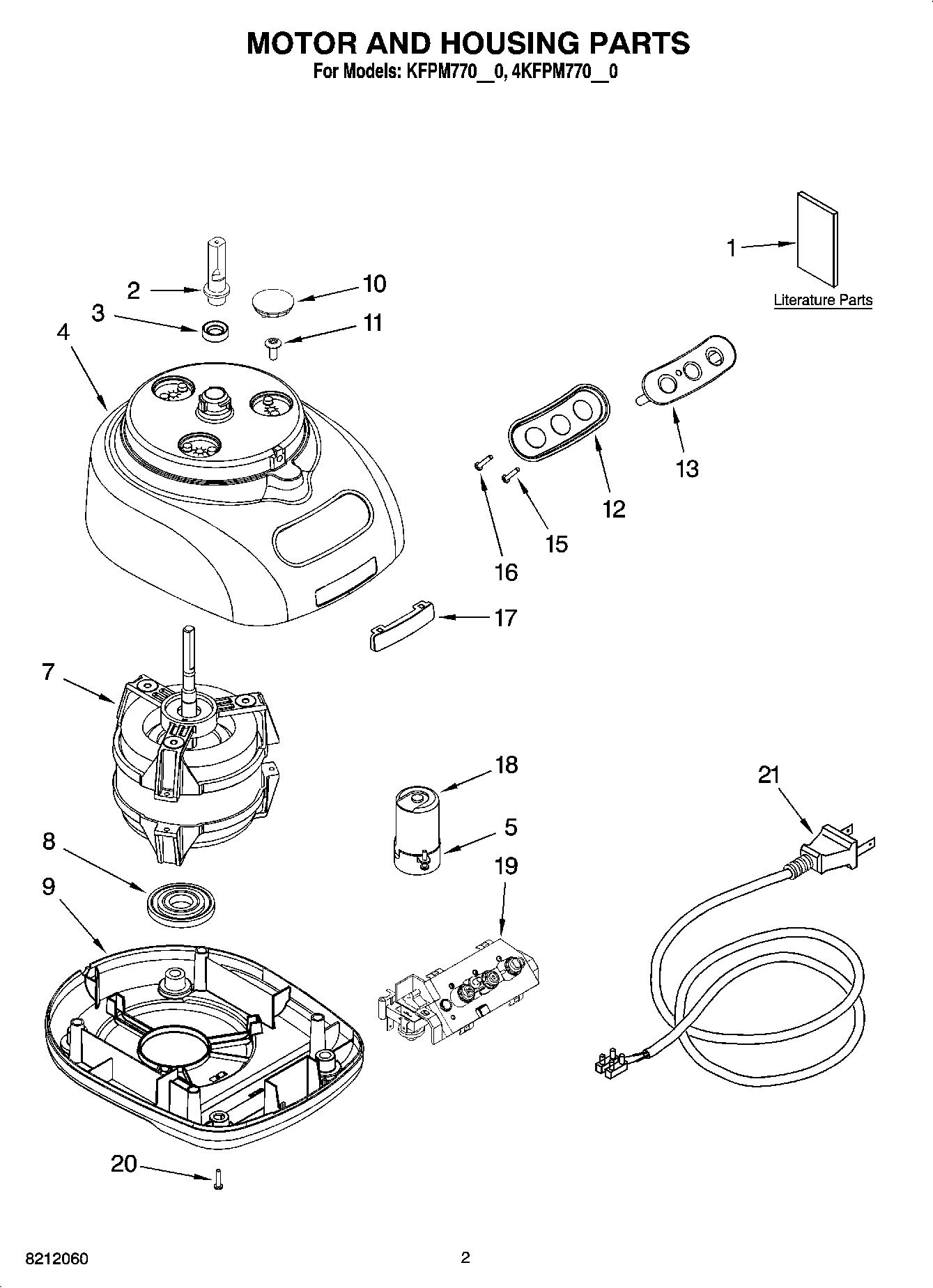 01 - MOTOR AND HOUSING PARTS