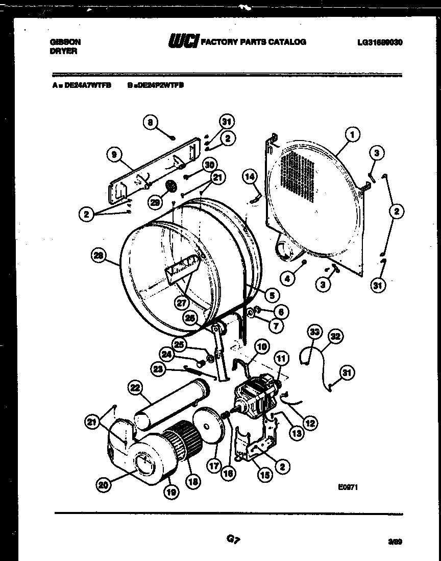 04 - DRUM AND BLOWER PARTS
