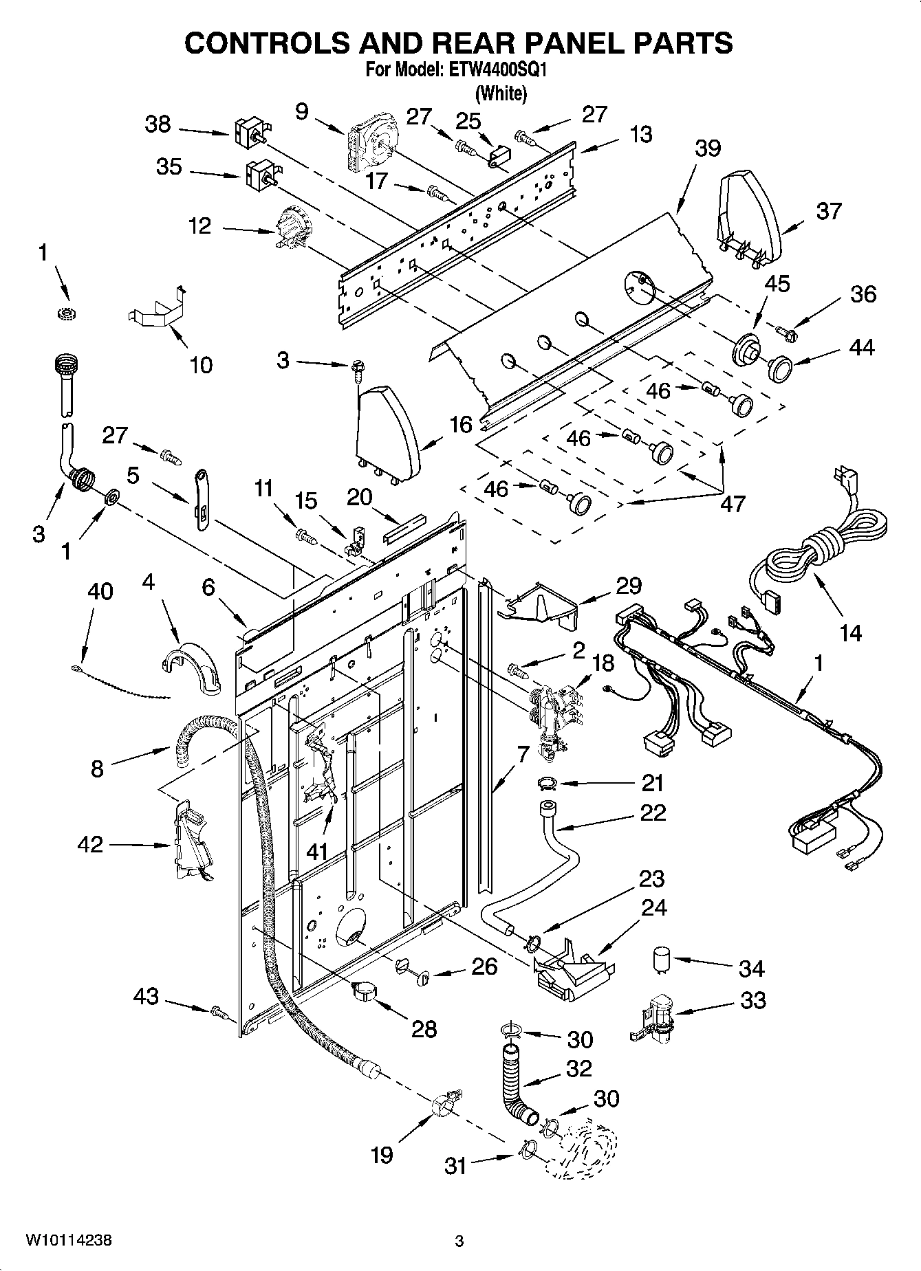 02 - CONTROLS AND REAR PANEL PARTS