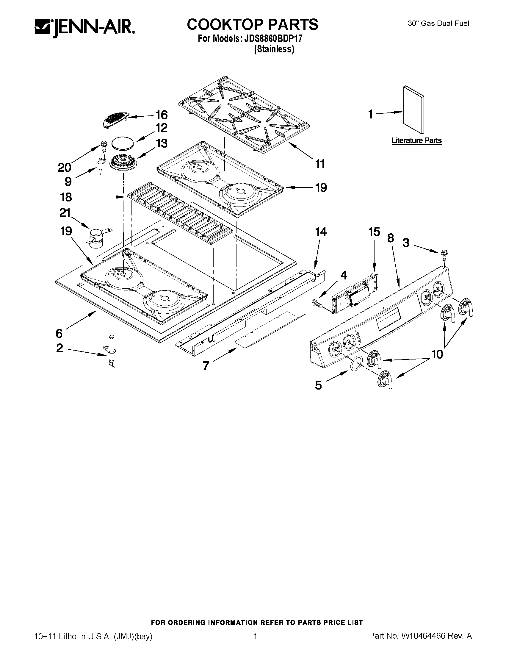 01 - COOKTOP PARTS