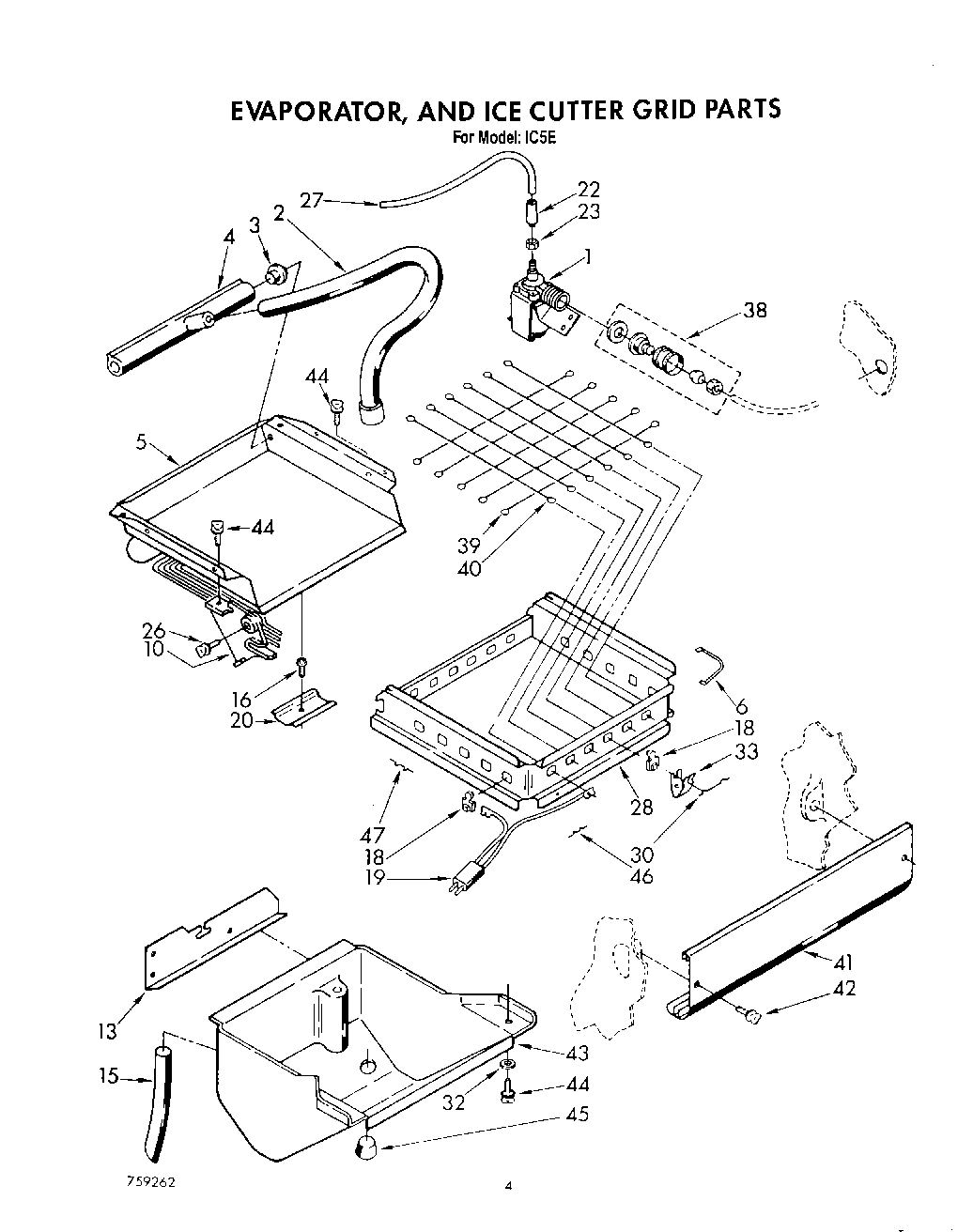 03 - EVAPORATOR, AND ICE CUTTER GRID