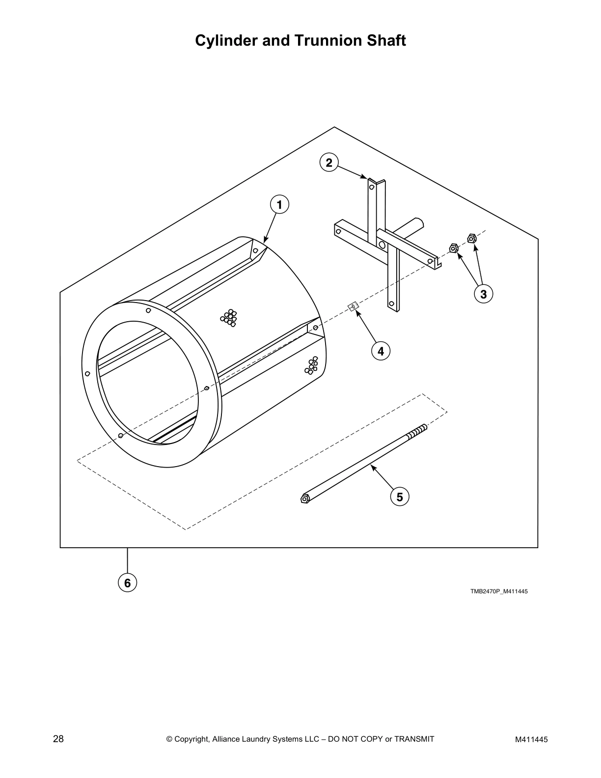 Cylinder and Trunnion Shaft