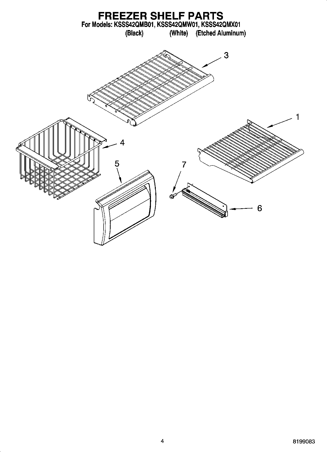03 - FREEZER SHELF PARTS