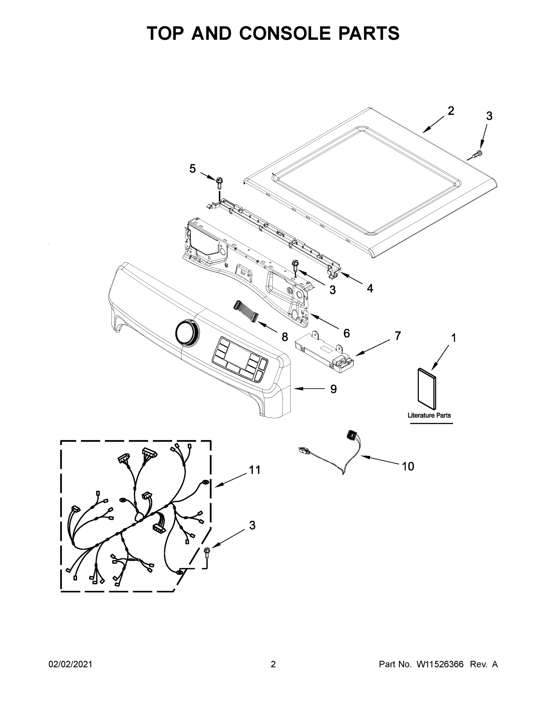 02 - TOP AND CONSOLE PARTS