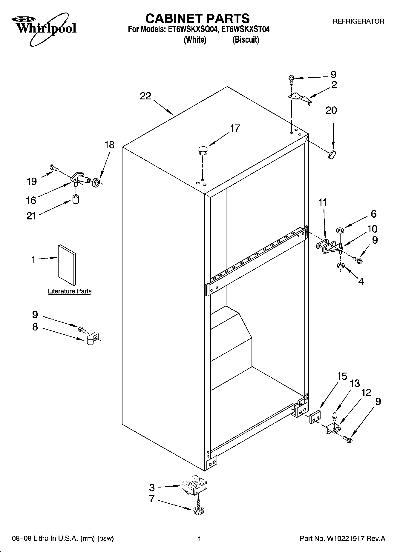 01 - CABINET PARTS