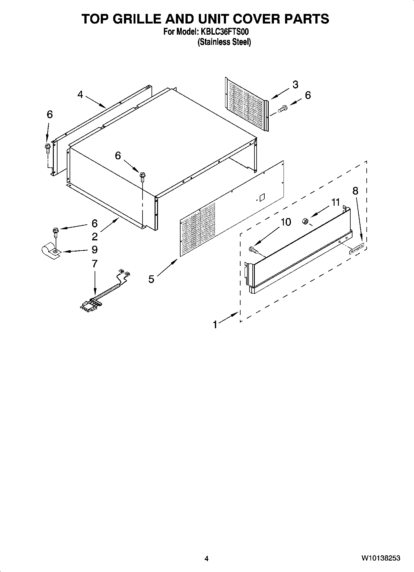 03 - TOP GRILLE AND UNIT COVER PARTS