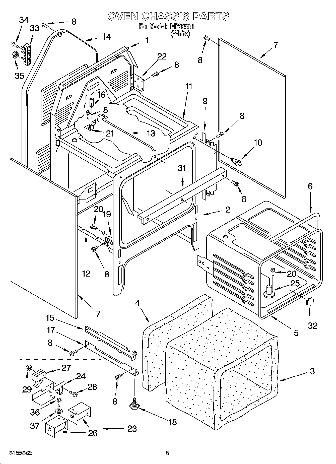 04 - OVEN CHASSIS PARTS
