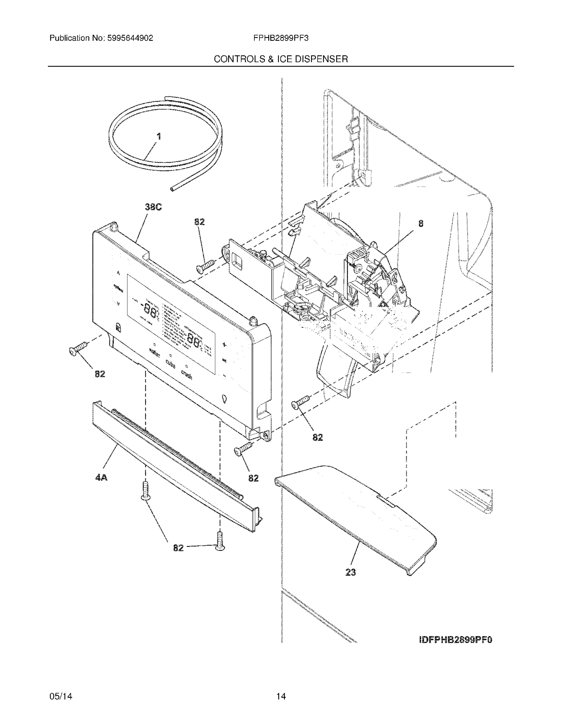 13 - CONTROLS & ICE DISPENSER