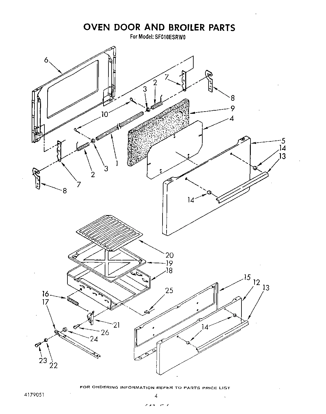 03 - OVEN DOOR AND BROILER