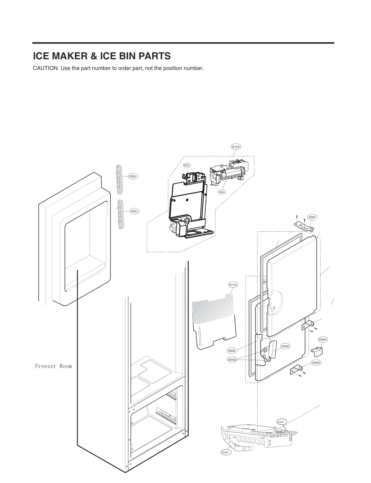 ICE MAKER & ICE BIN PARTS