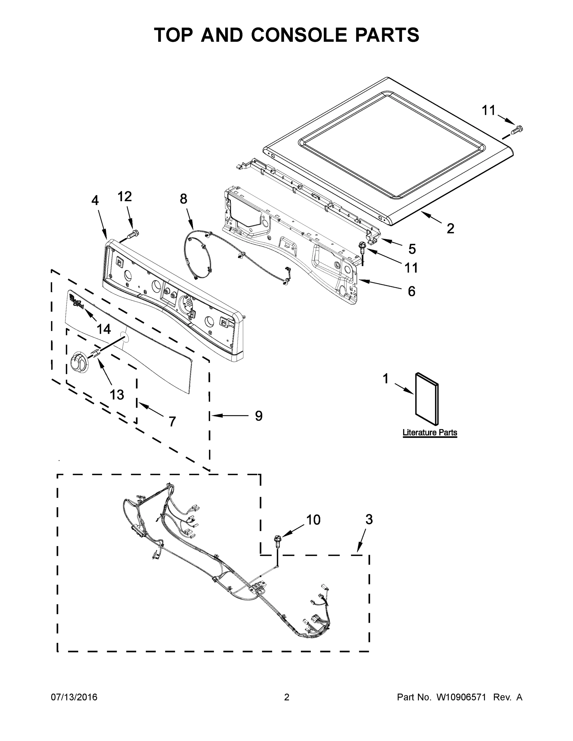 02 - TOP AND CONSOLE PARTS