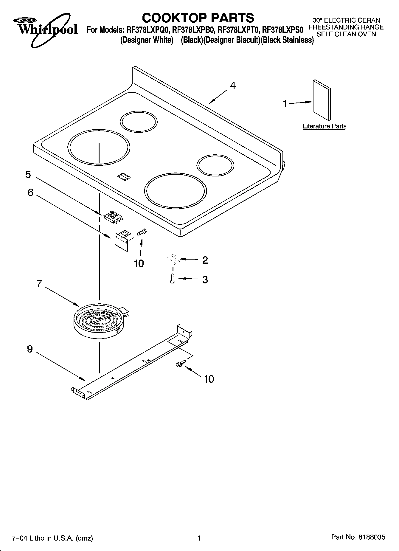 01 - COOKTOP PARTS