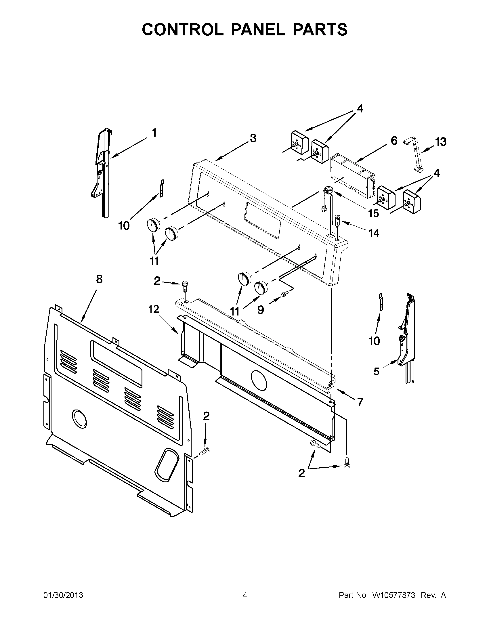 02 - CONTROL PANEL PARTS
