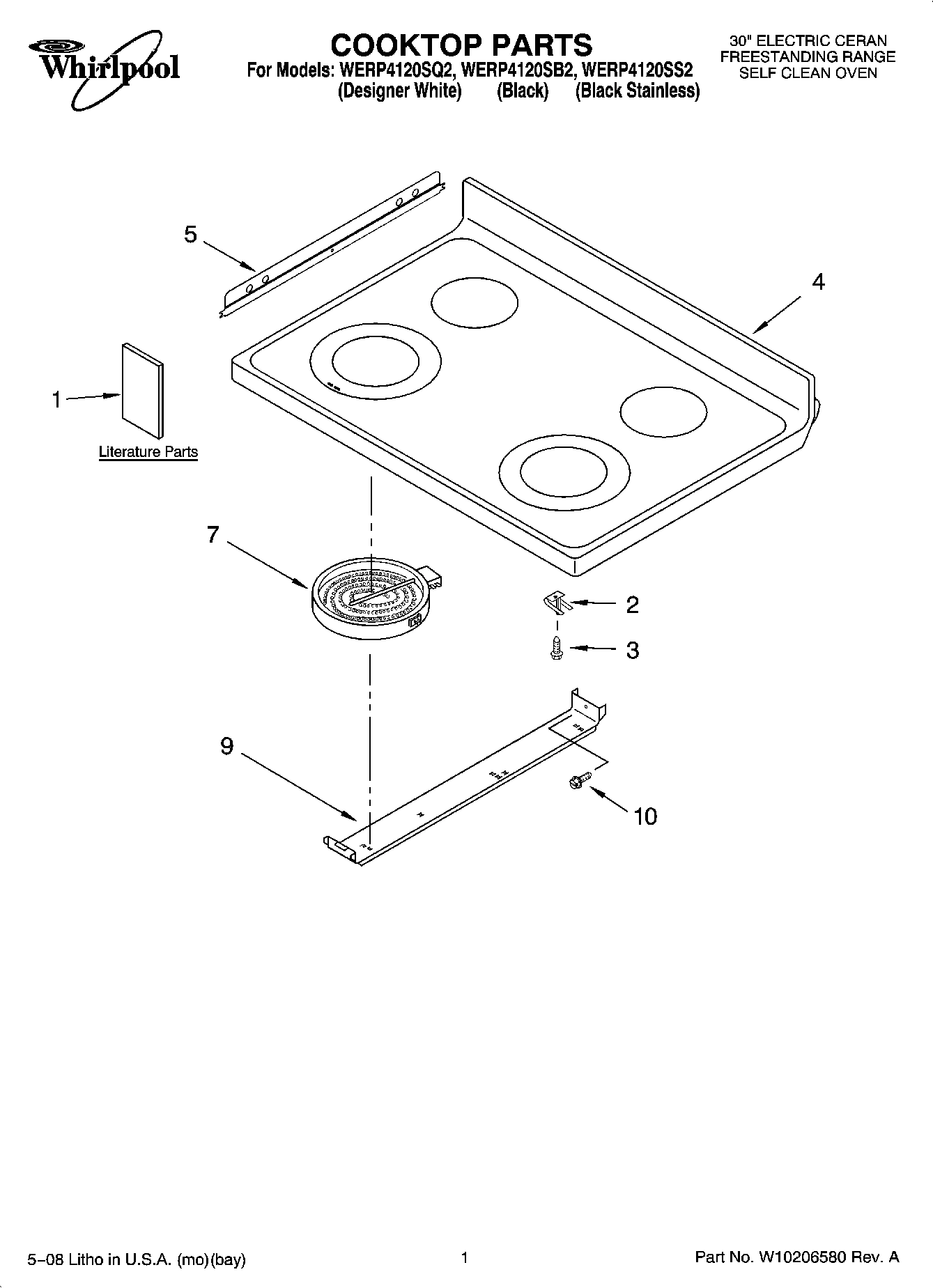 01 - COOKTOP PARTS