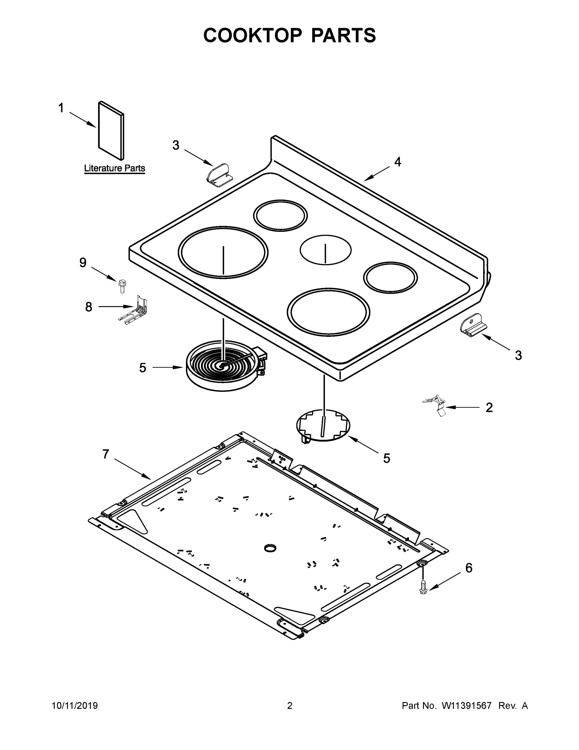 02 - COOKTOP PARTS