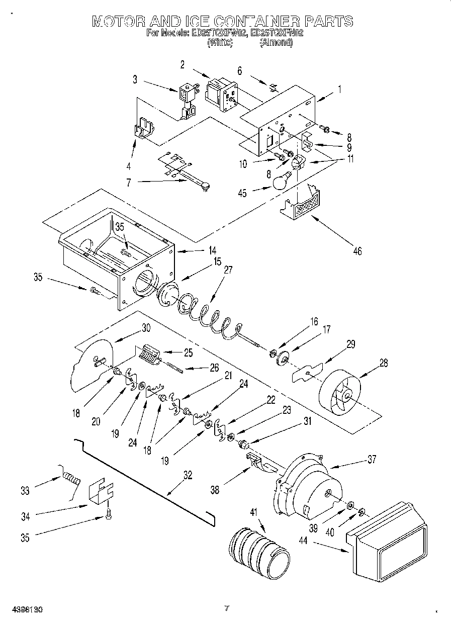 05 - MOTOR AND ICE CONTAINER
