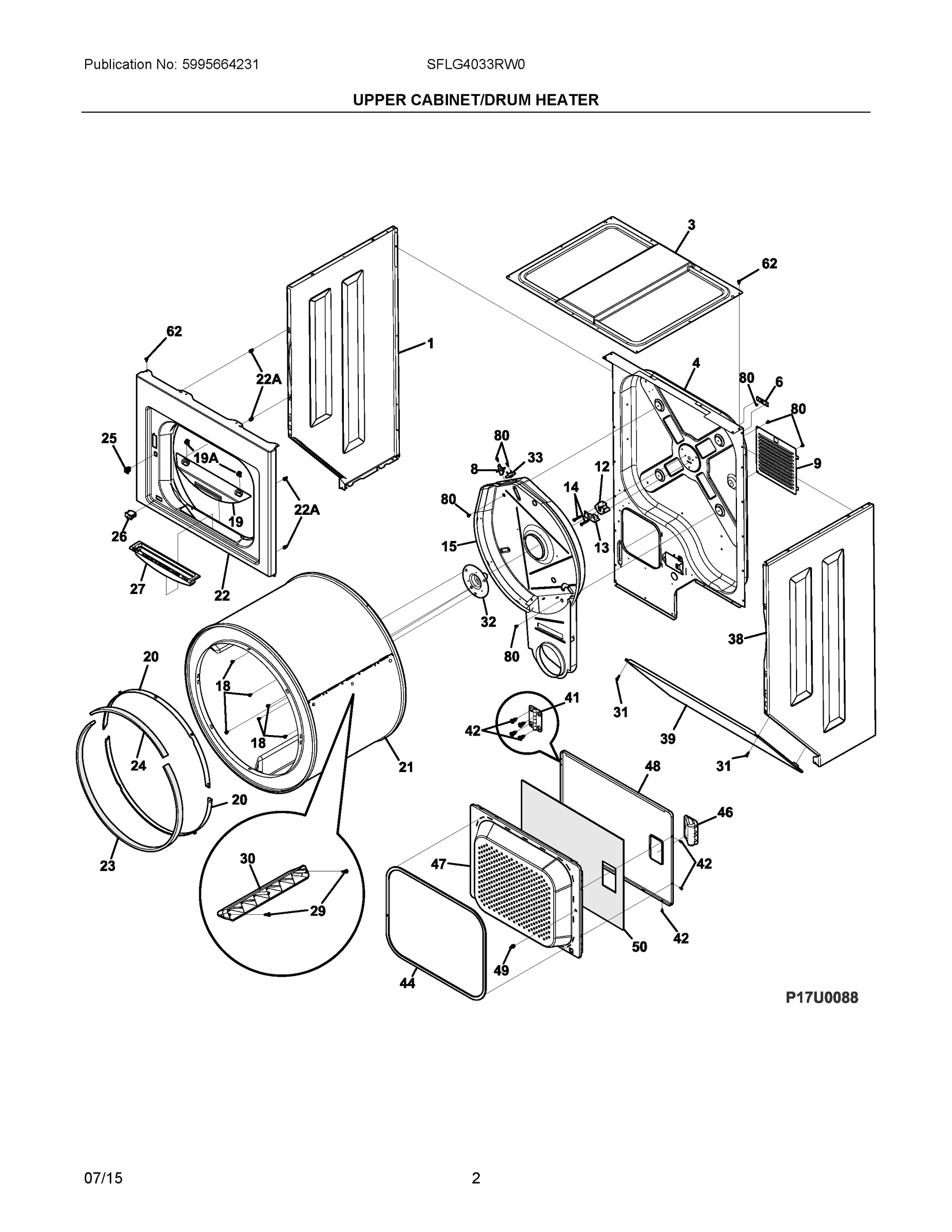 02 - UPPER CABINET/DRUM HEATER
