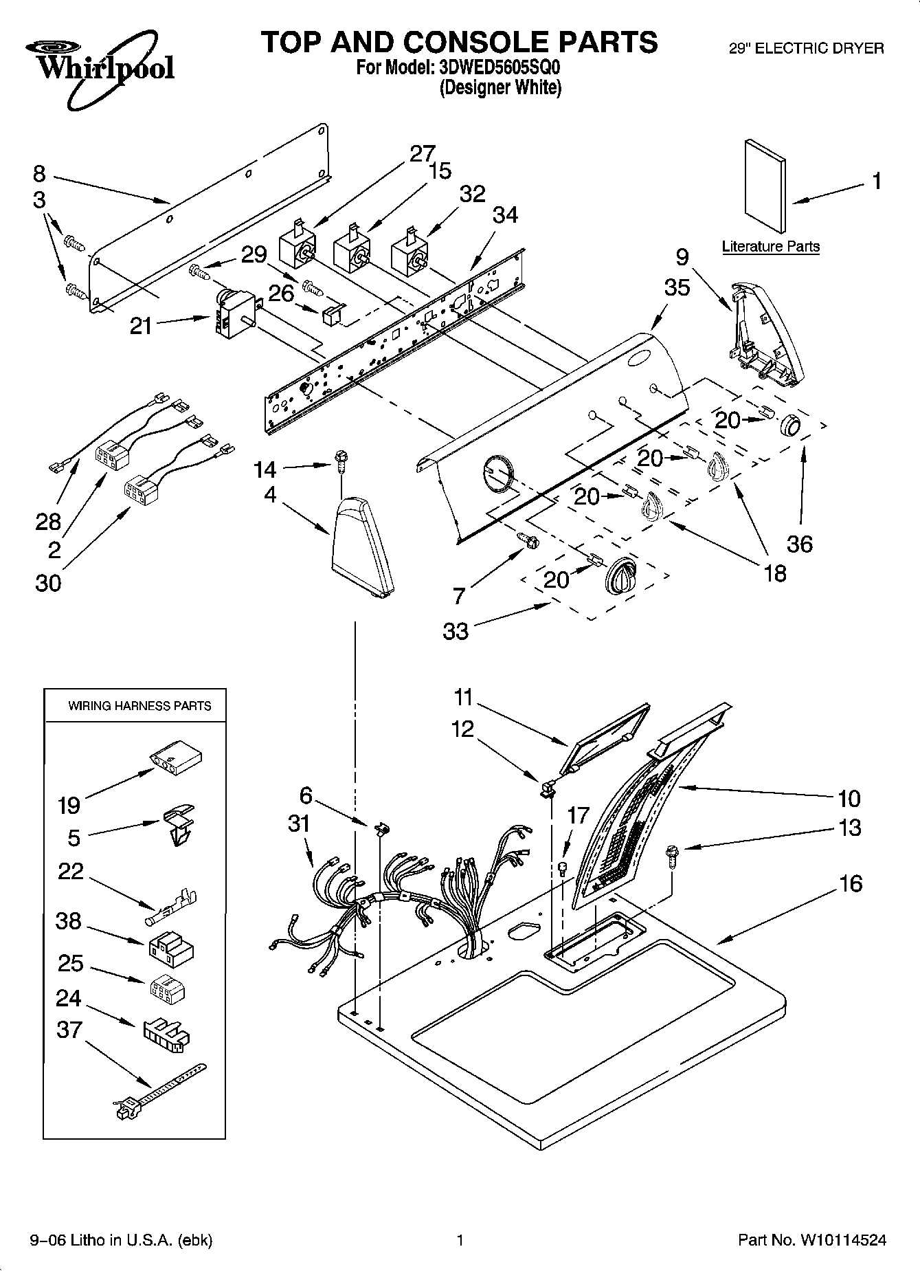 01 - TOP AND CONSOLE PARTS