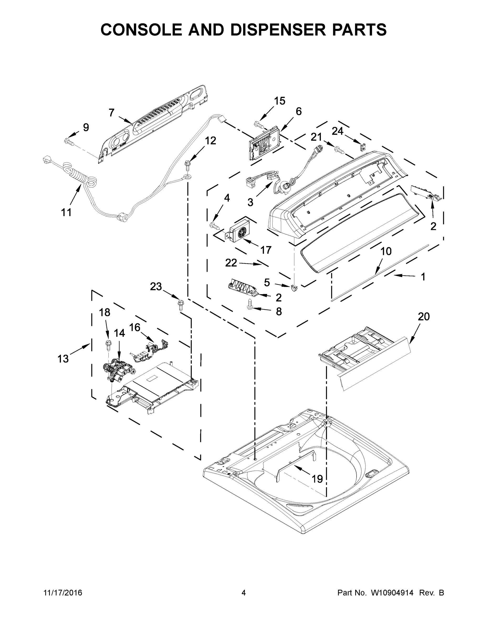 03 - CONSOLE AND DISPENSER PARTS