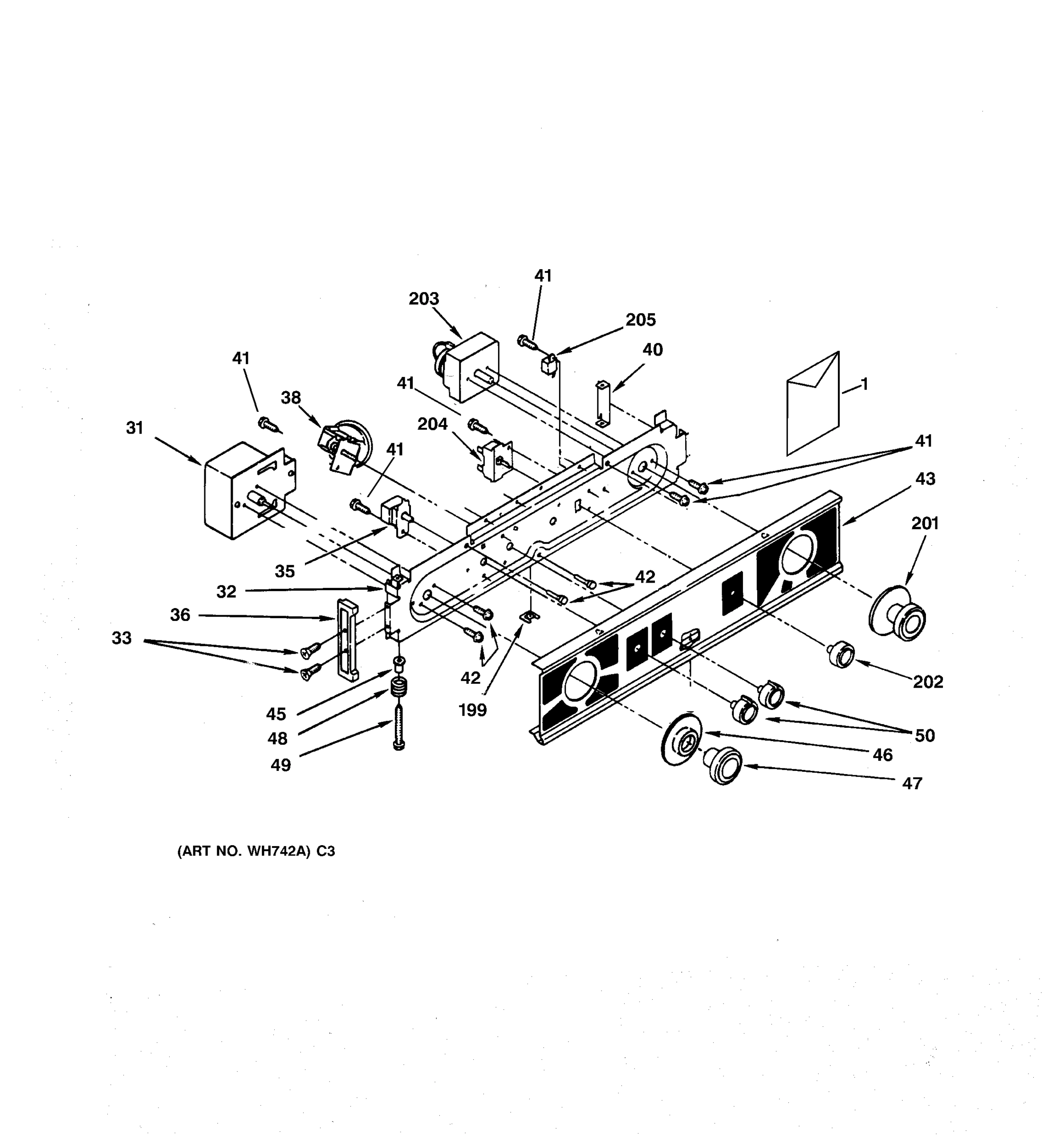 WASHER/DRYER CONTROL PANEL