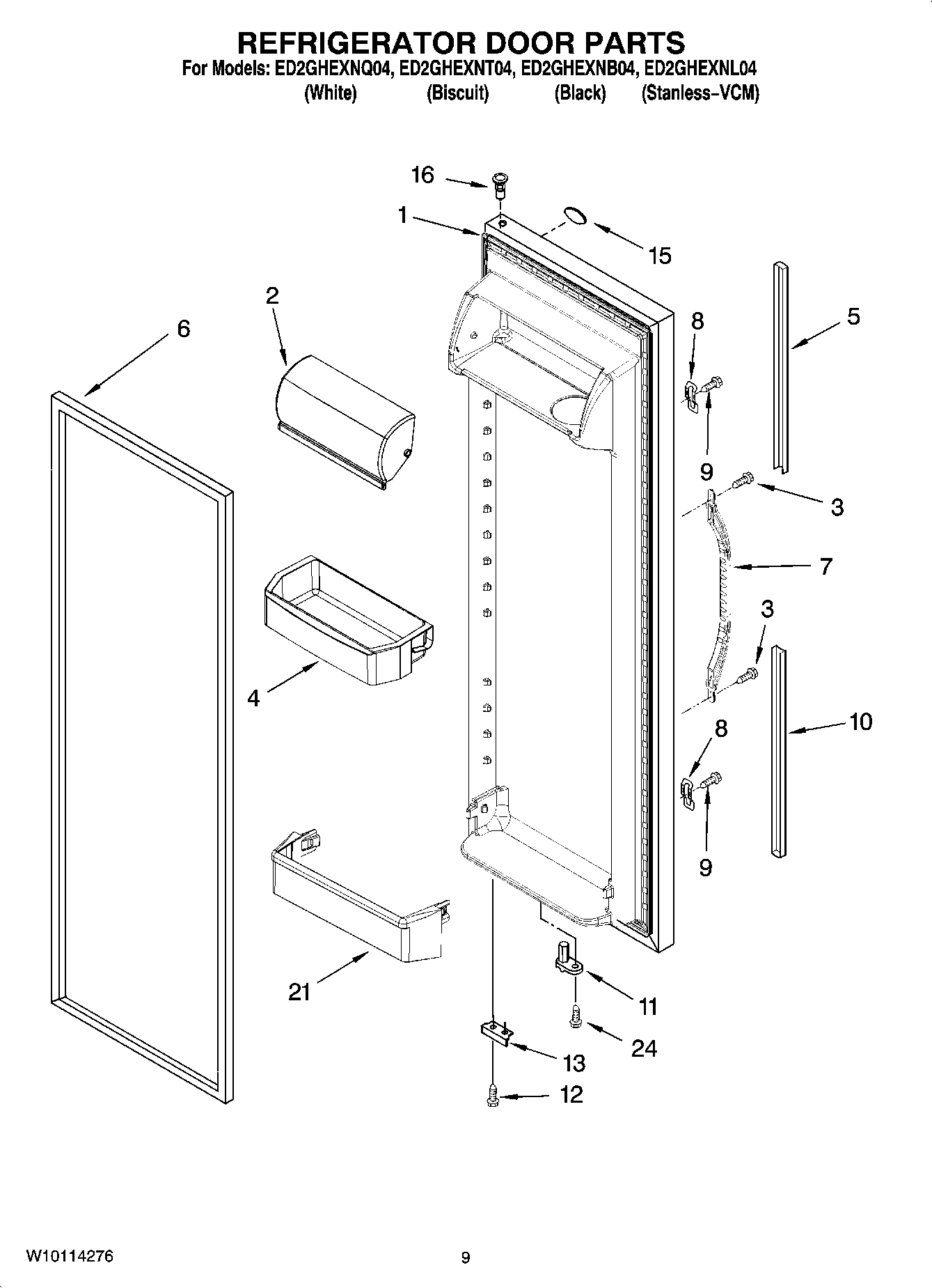 06 - REFRIGERATOR DOOR PARTS