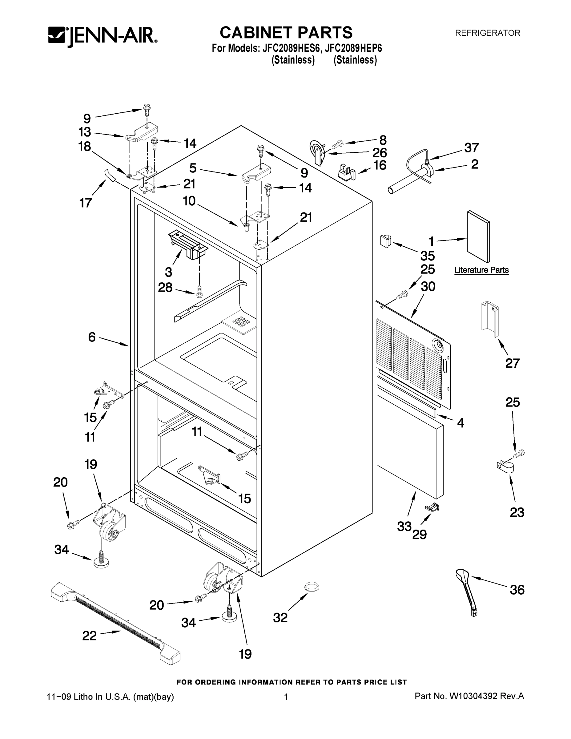 01 - CABINET PARTS