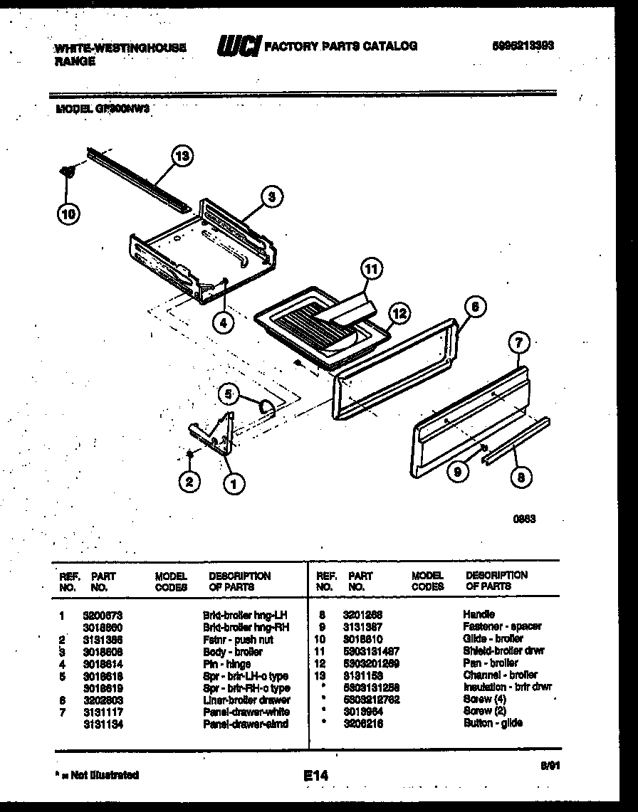 05 - BROILER DRAWER PARTS