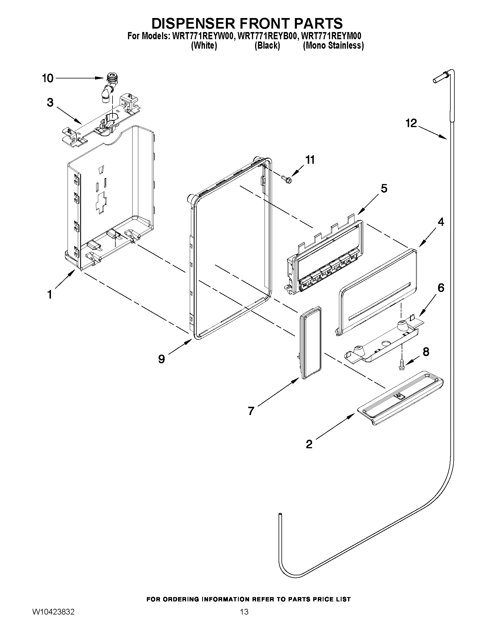 08 - DISPENSER FRONT PARTS