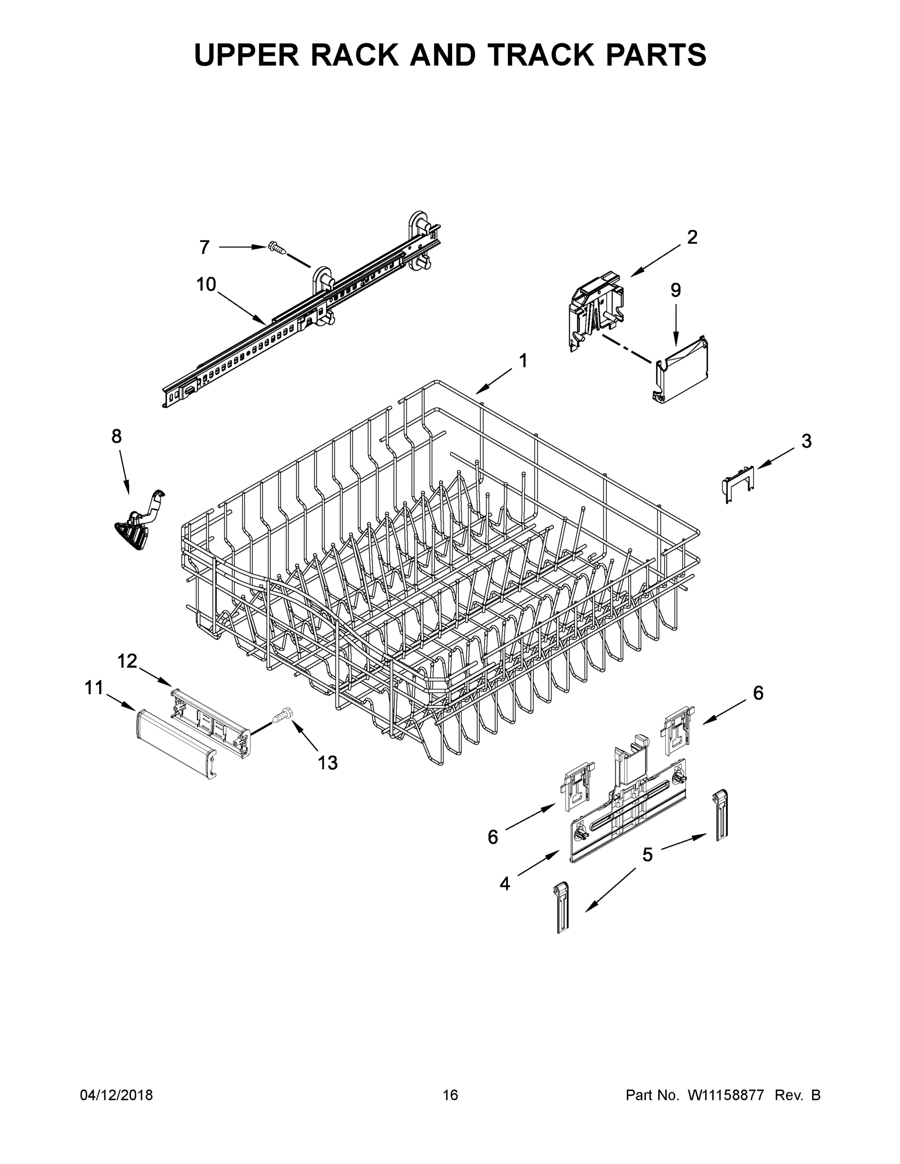 09 - UPPER RACK AND TRACK PARTS
