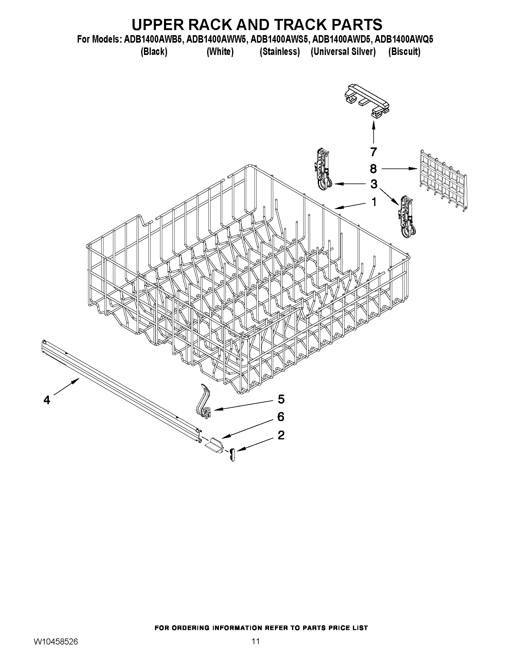 09 - UPPER RACK AND TRACK PARTS