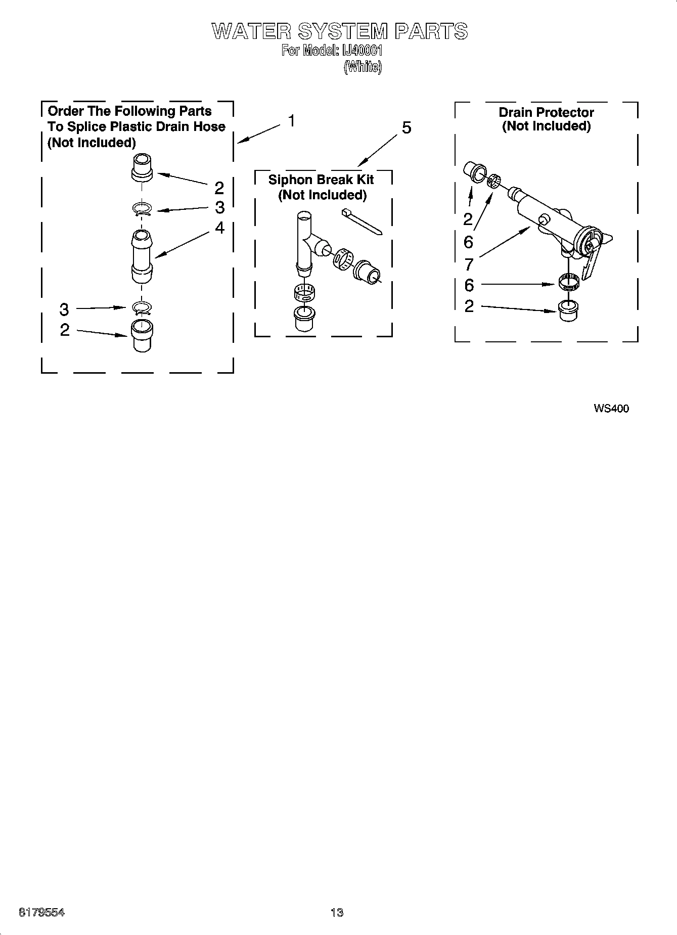 09 - WATER SYSTEM PARTS