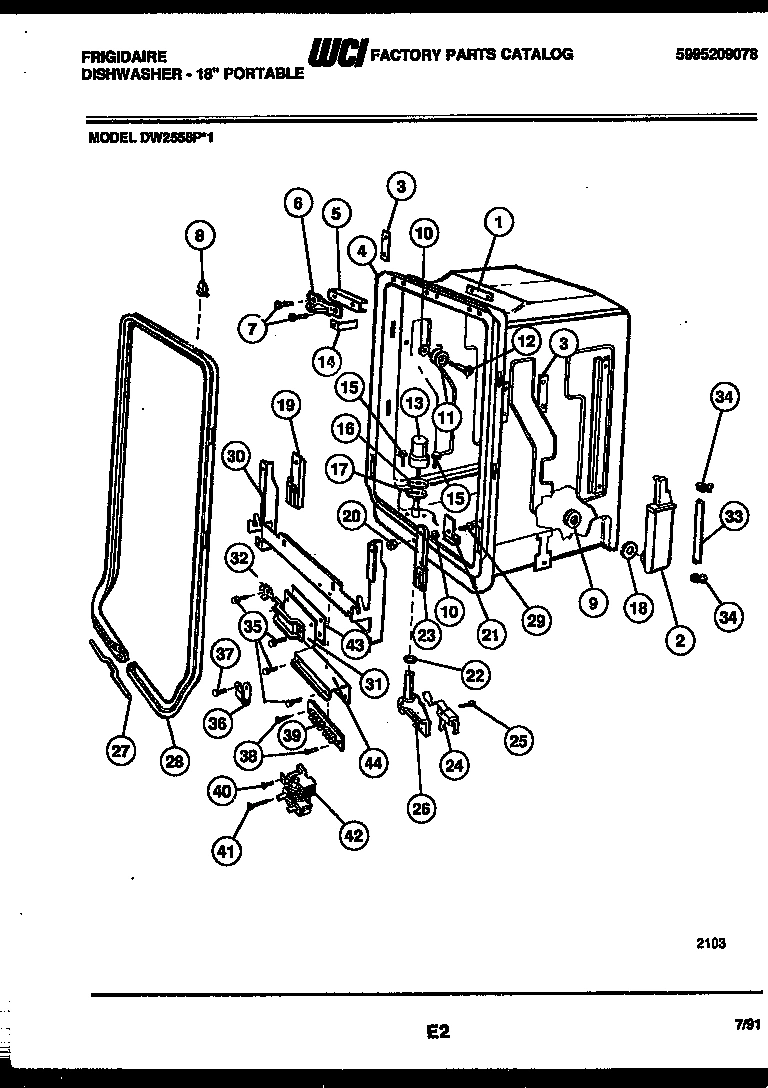 05 - TUB AND FRAME PARTS