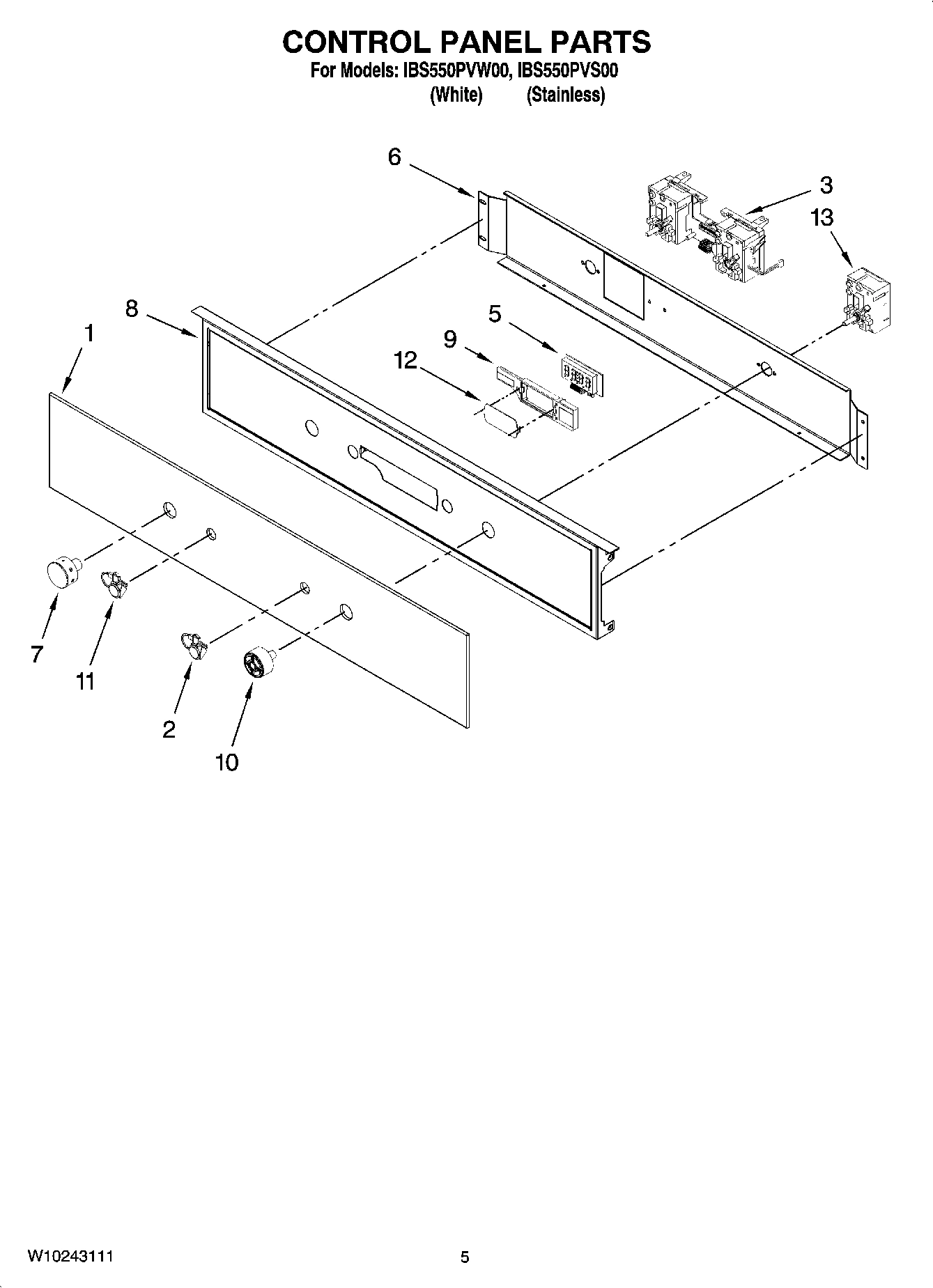04 - CONTROL PANEL PARTS