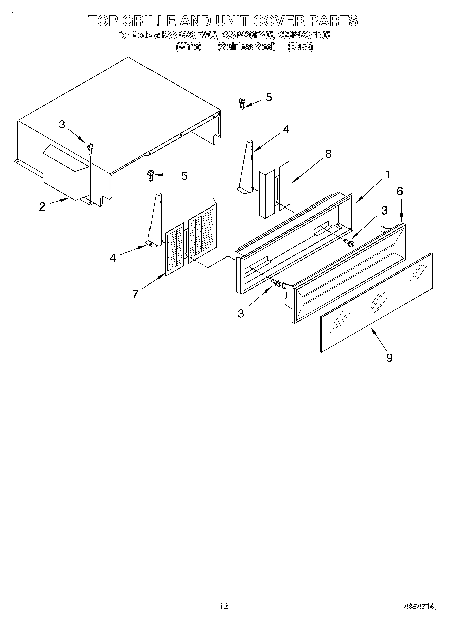 09 - TOP GRILLE AND UNIT COVER