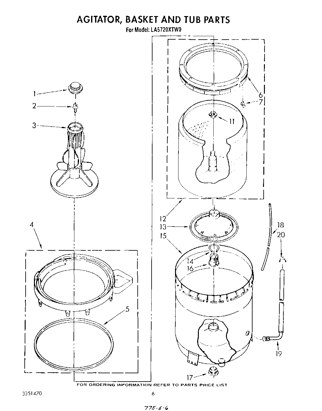 04 - AGITATOR, BASKET AND TUB