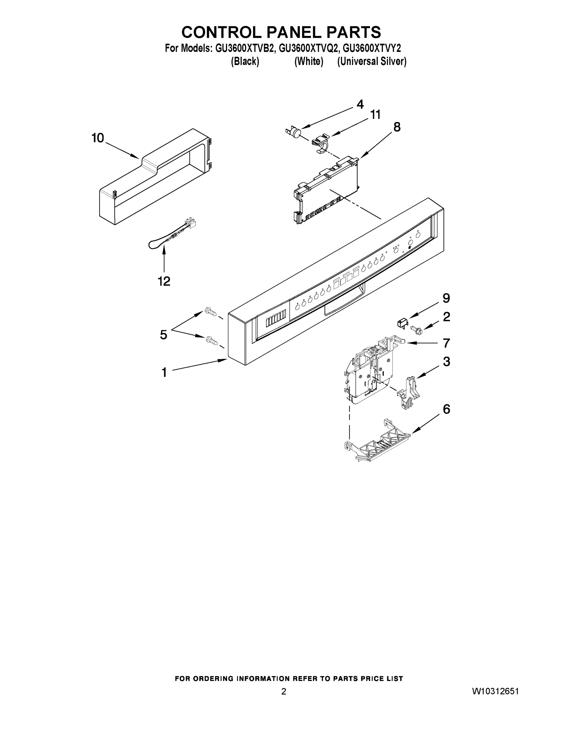 02 - CONTROL PANEL PARTS