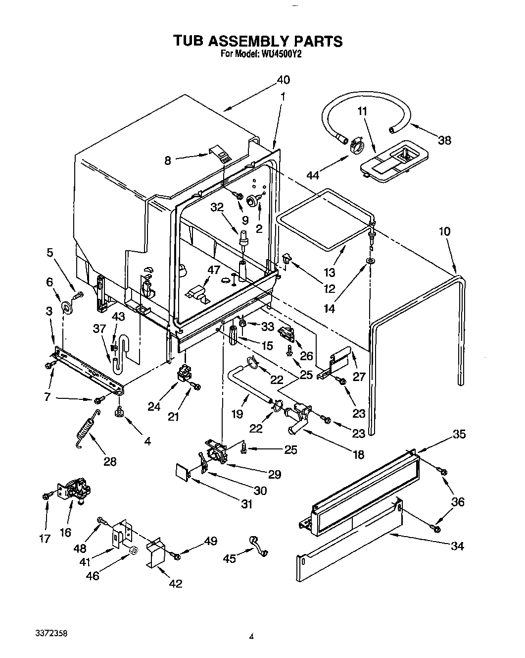 04 - TUB ASSEMBLY, LIT/OPTIONAL
