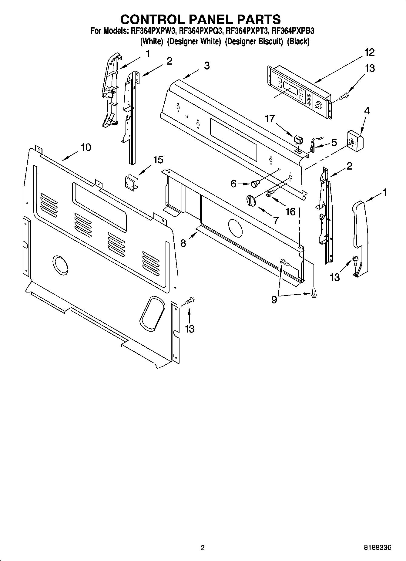 02 - CONTROL PANEL PARTS