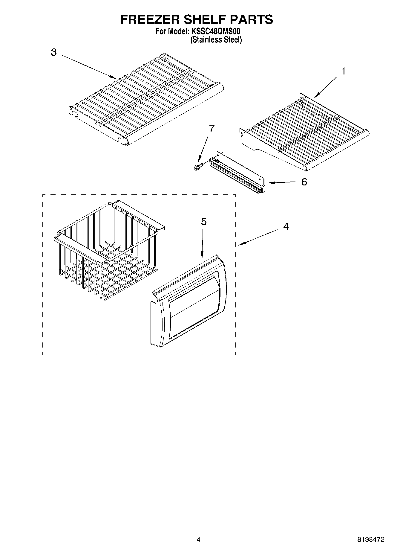 03 - FREEZER SHELF PARTS