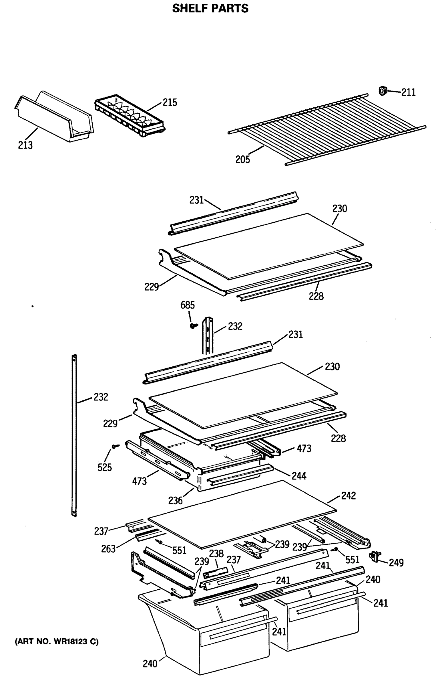 SHELF PARTS