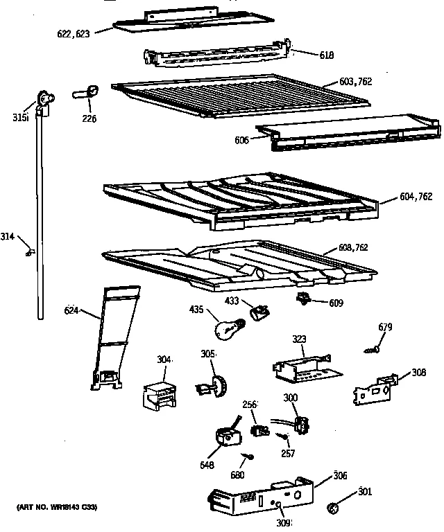 COMPARTMENT SEPARATOR PARTS