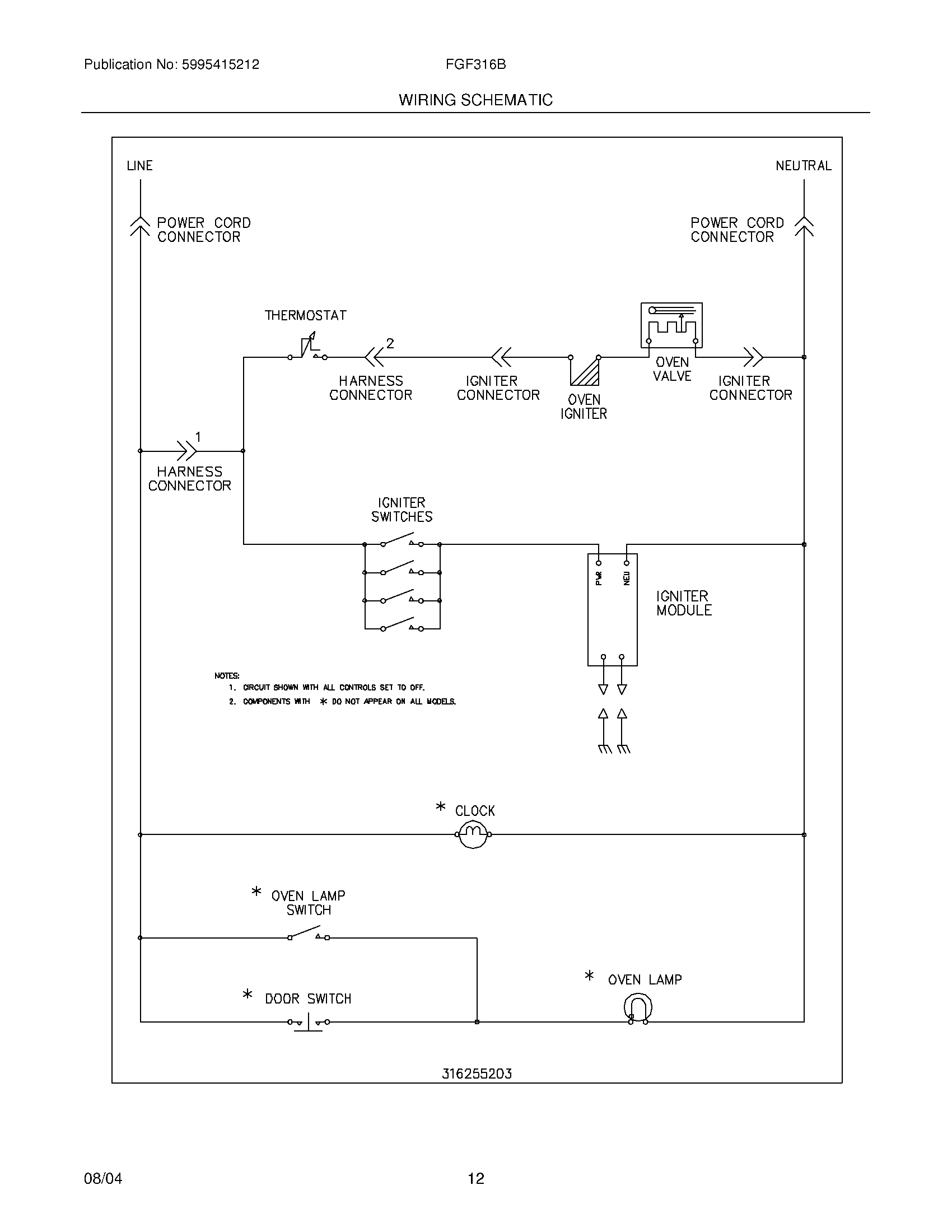 12 - WIRING SCHEMATIC