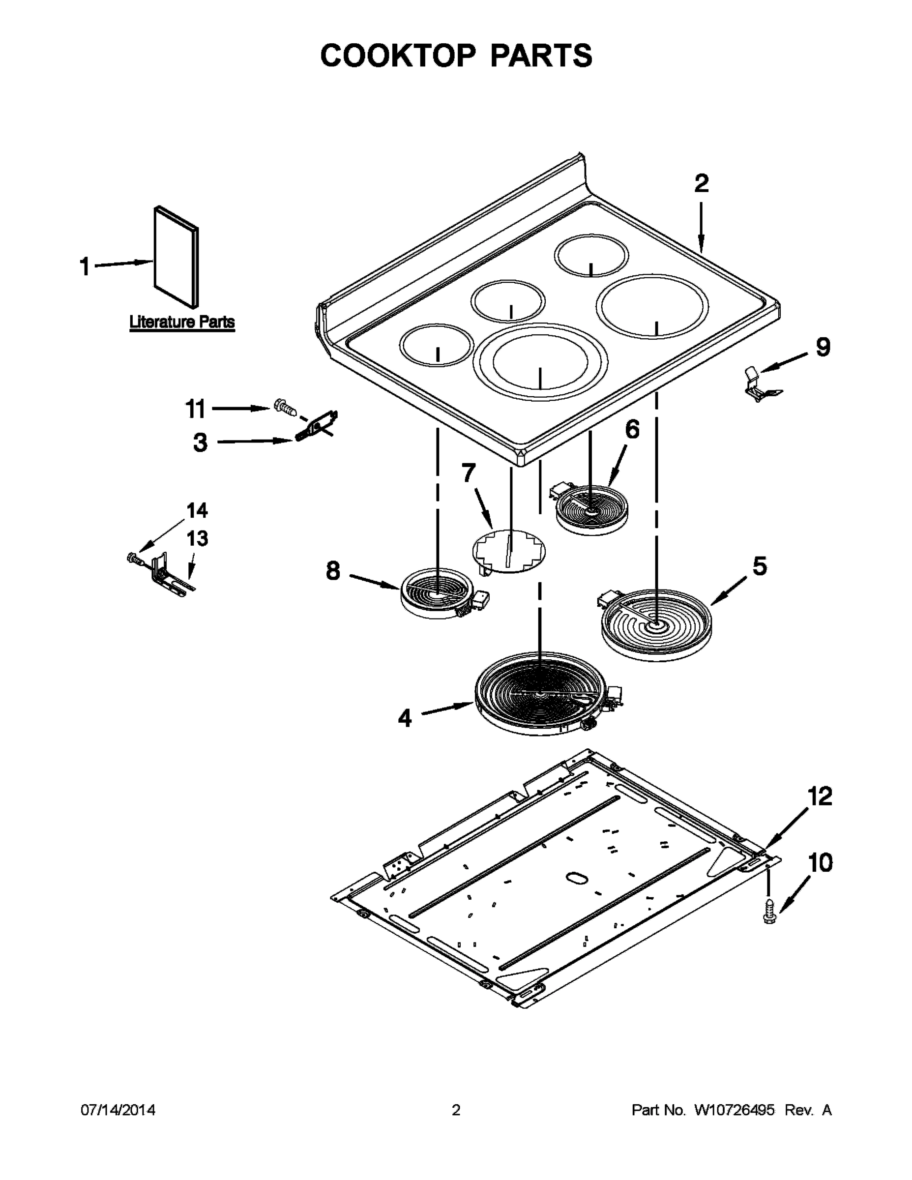 02 - COOKTOP PARTS