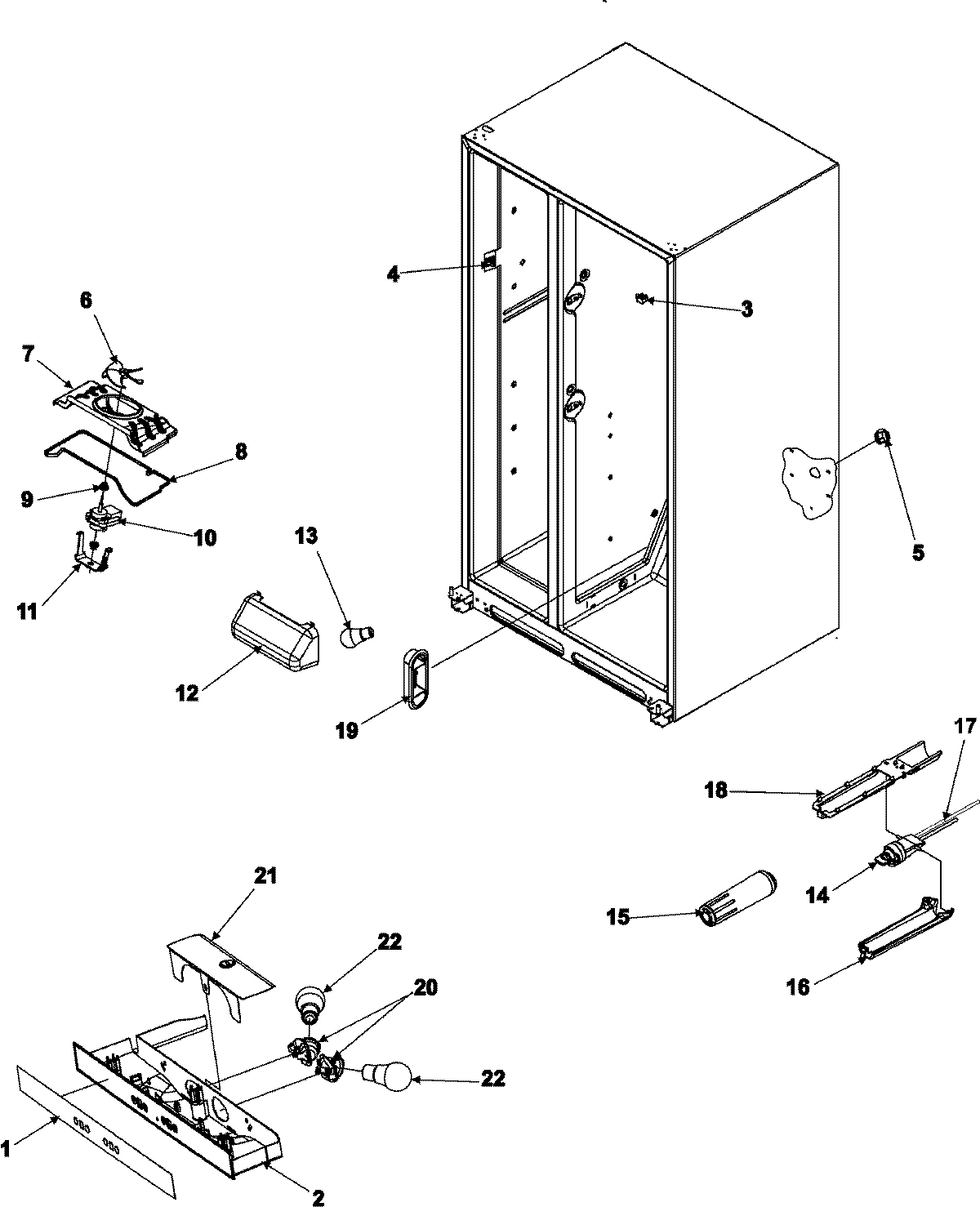 05 - EVAP FAN ASSY AND LIGHTS