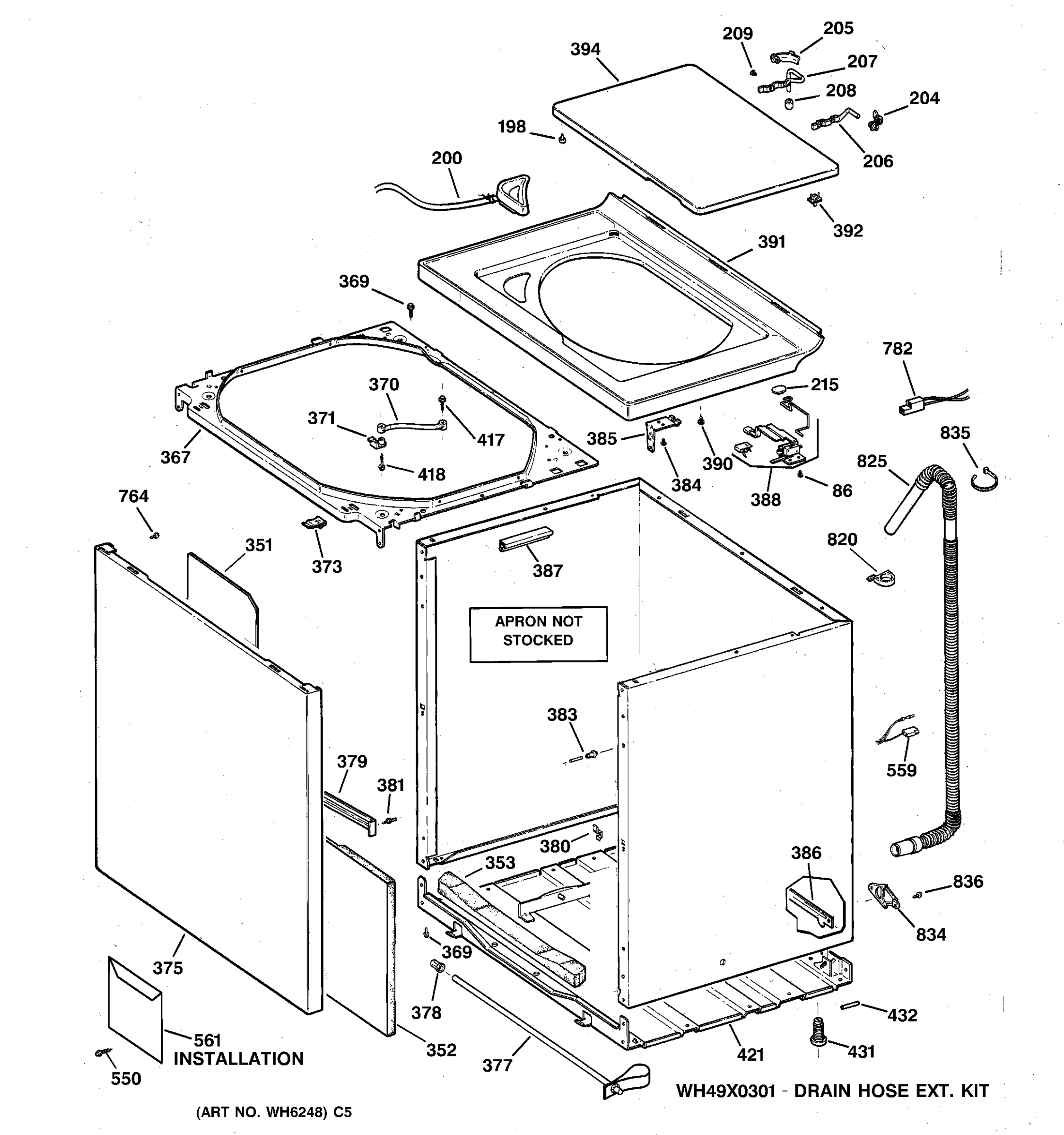 CABINET, COVER & FRONT PANEL