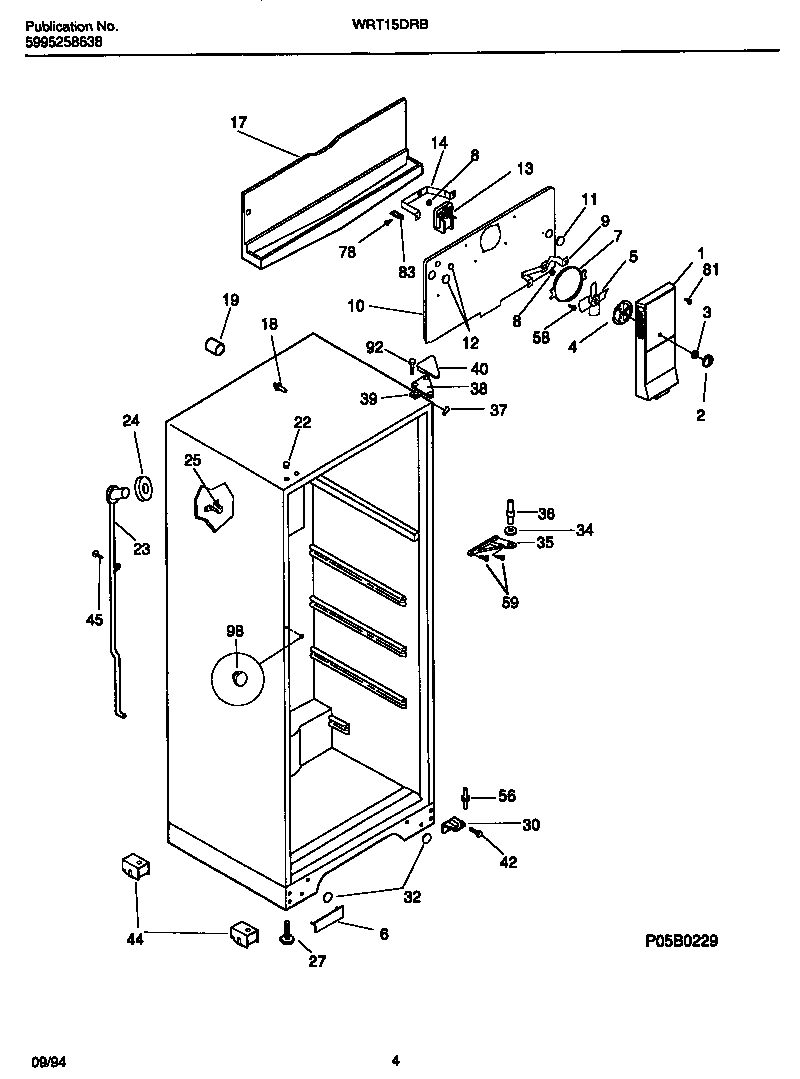03 - CABINET  W/FAN ASSEMBLY