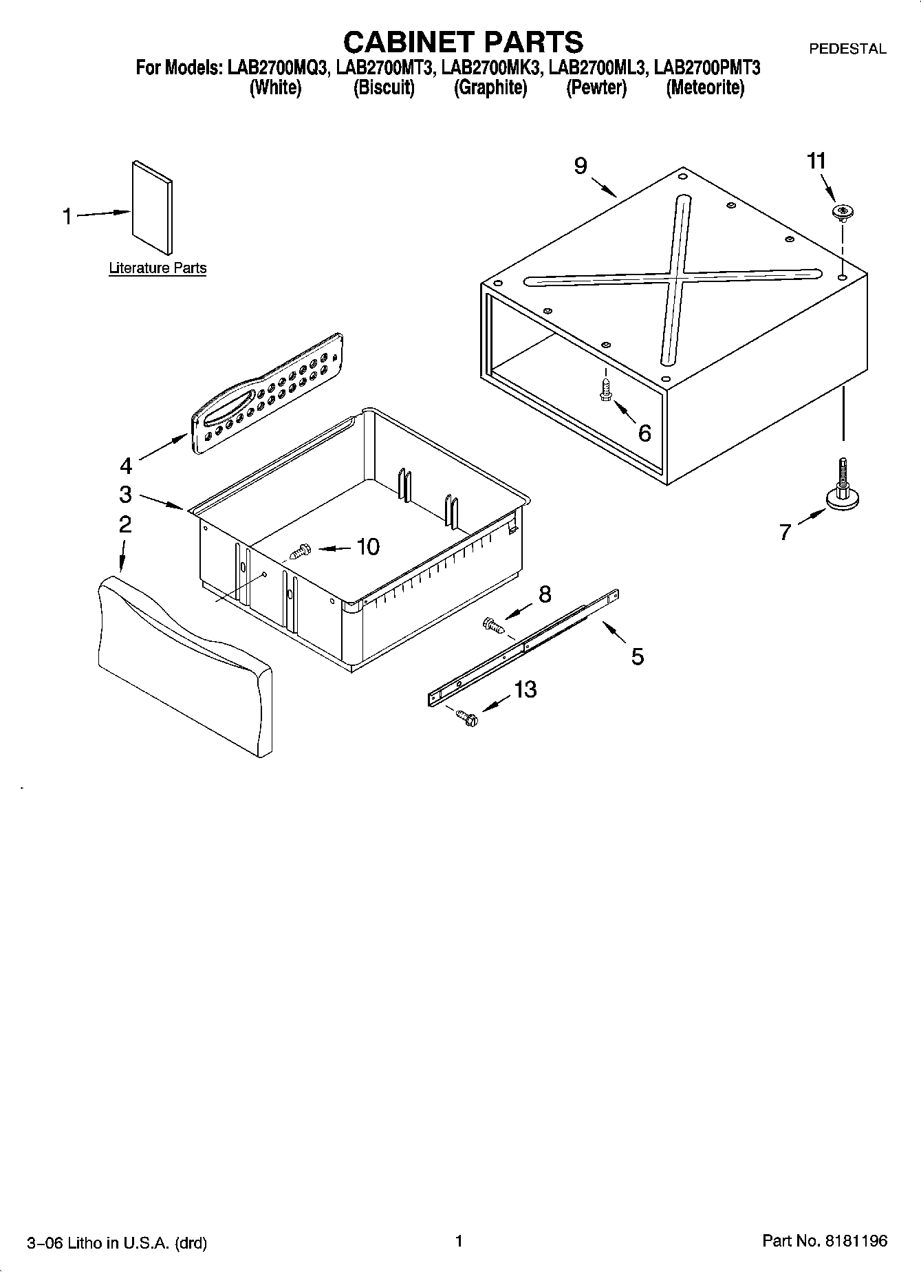 01 - CABINET PARTS