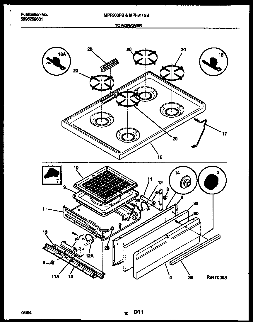 06 - COOKTOP AND BROILER DRAWER PARTS